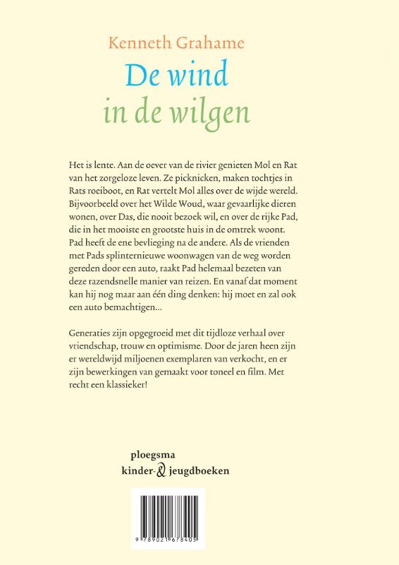 Achterkant van De wind in de wilgen