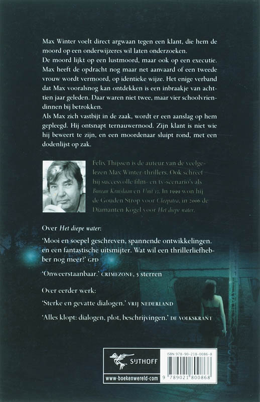Achterkant van De blauwe nacht