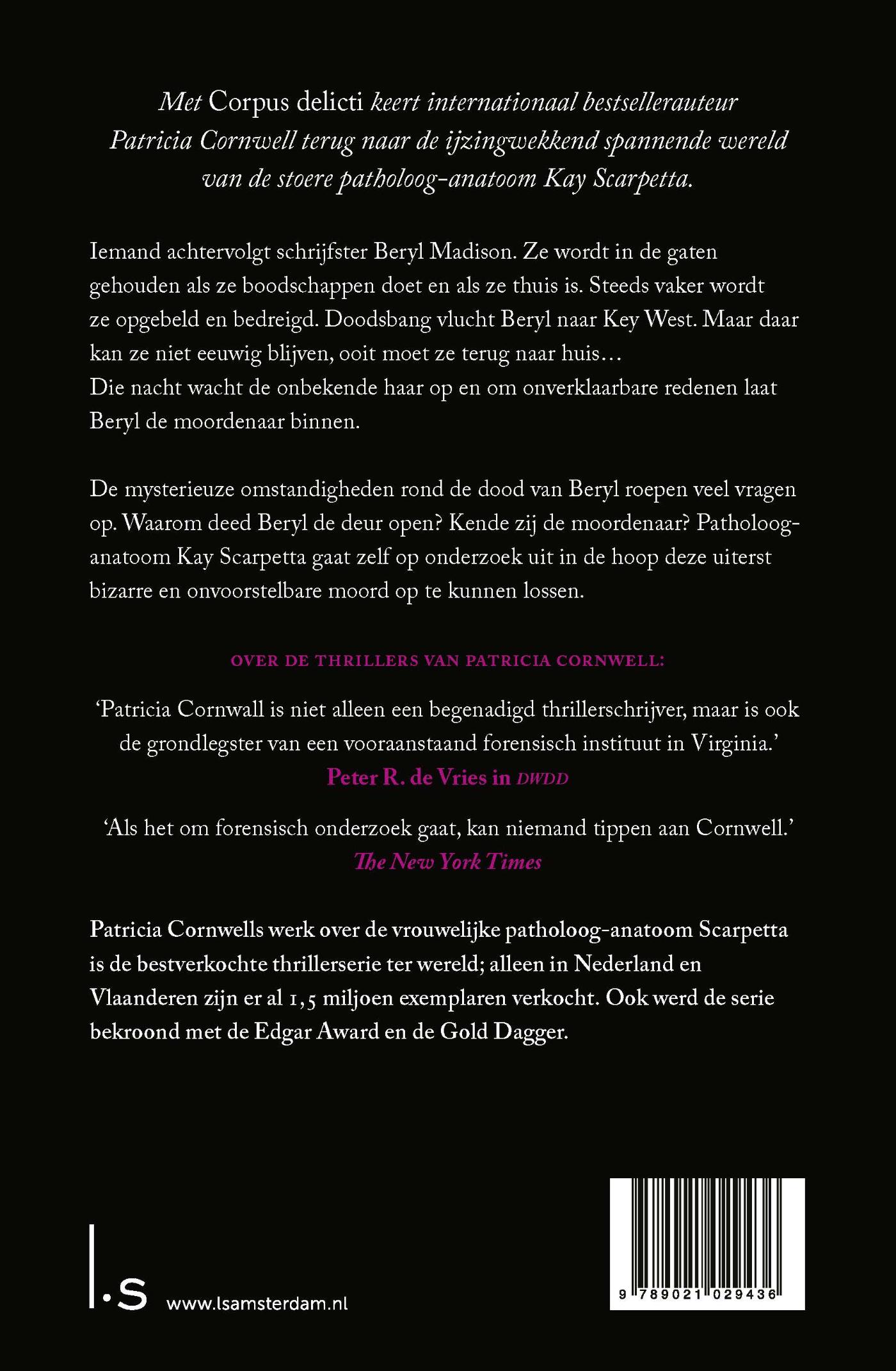 Achterkant van Corpus delicti