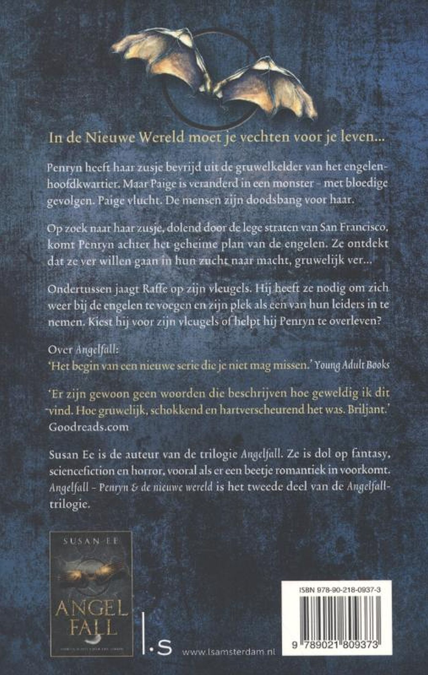 Achterkant van Angelfall 2 - Penryn + De nieuwe wereld