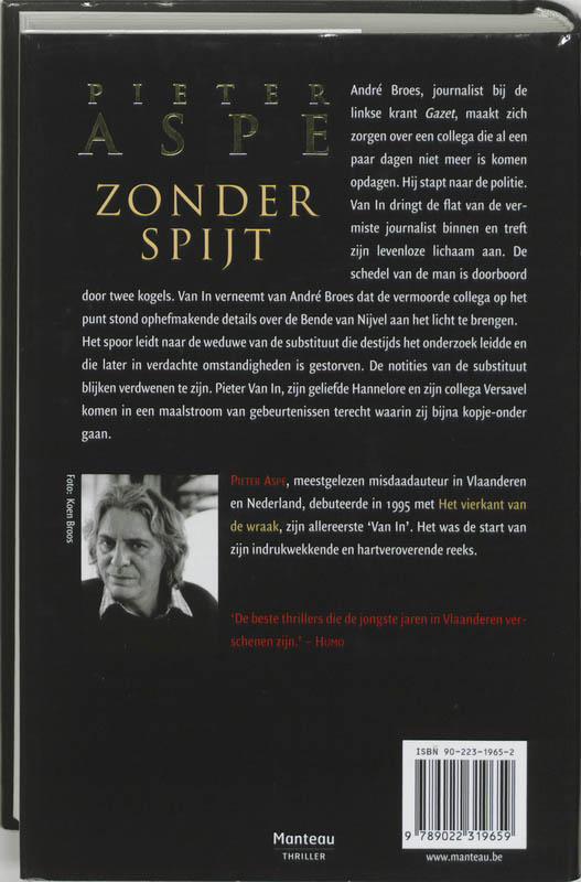 Achterkant van Zonder spijt