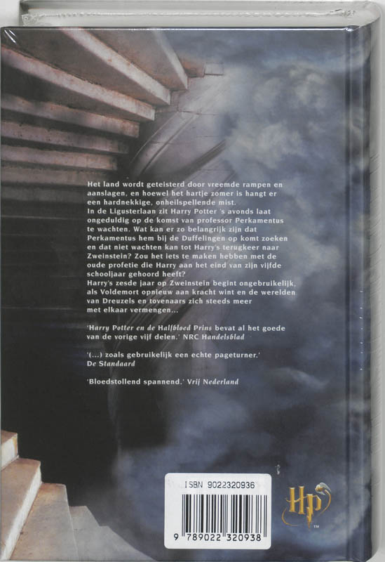 Achterkant van Harry Potter en de halfbloed prins