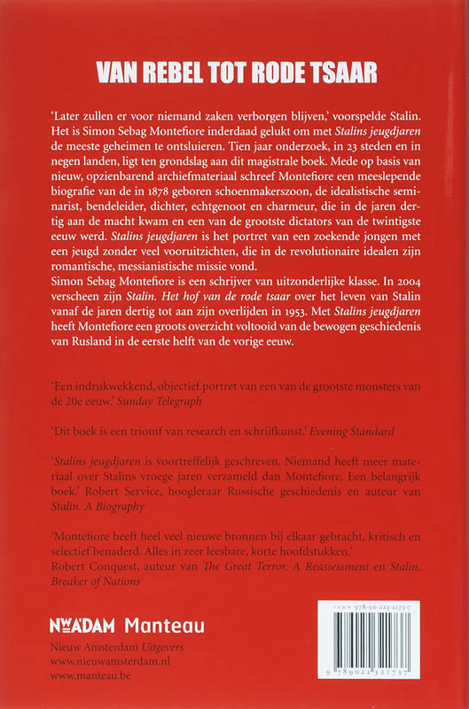 Achterkant van Stalins jeugdjaren