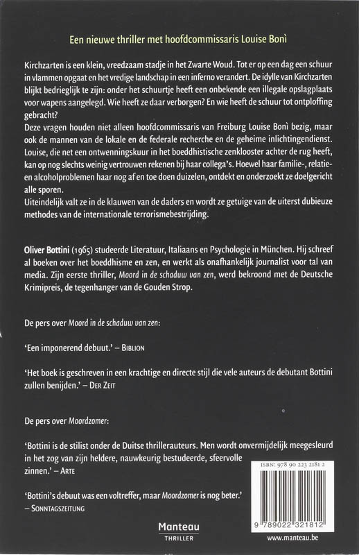Achterkant van Moordzomer