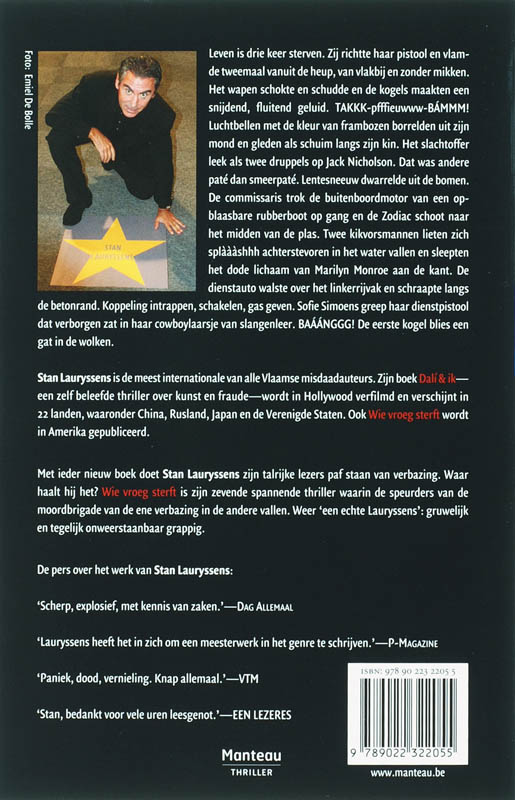 Achterkant van Wie vroeg sterft