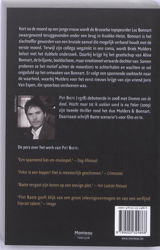 Achterkant van Wacht maar tot ik wakker word