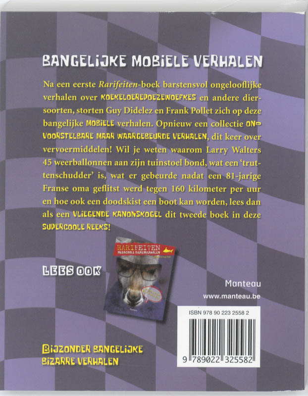 Achterkant van Rarifeiten - Megabangelijke mobiele verhalen