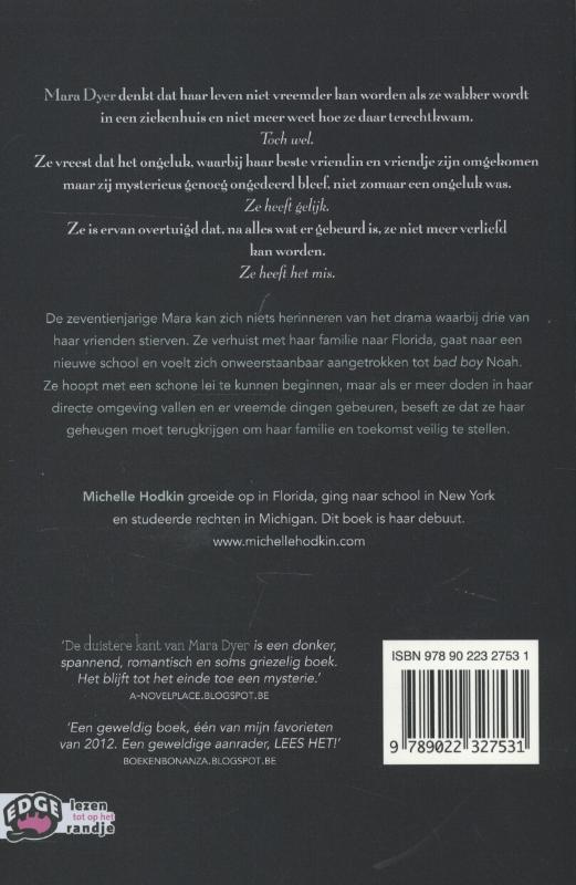Achterkant van De duistere kant van Mara Dyer