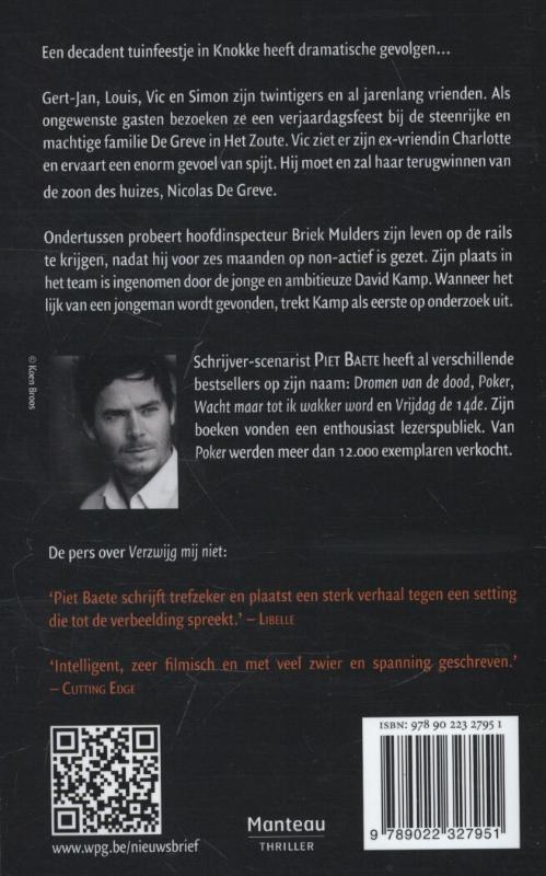 Achterkant van Verzwijg mij niet