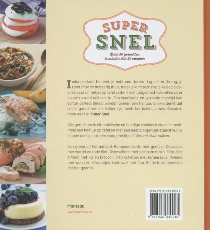 Achterkant van Super snel