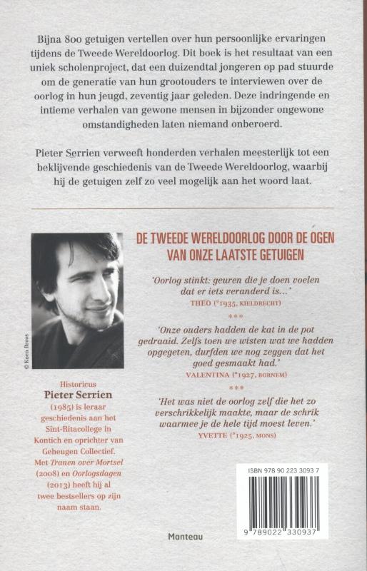 Achterkant van Zo was onze oorlog
