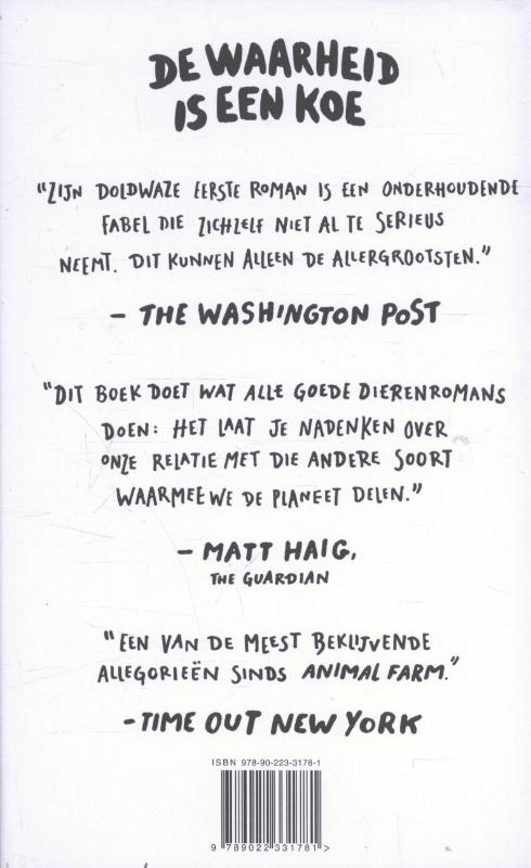 Achterkant van De waarheid is een koe