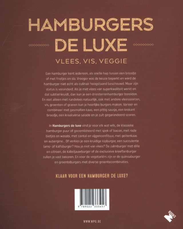 Achterkant van Hamburgers de luxe
