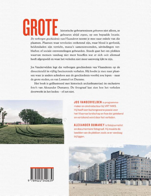 Achterkant van De verborgen geschiedenis van Vlaanderen