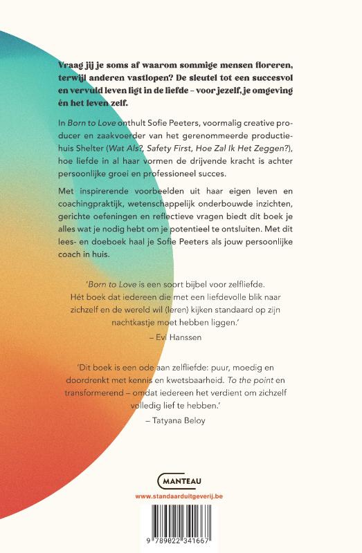 Achterkant van Born to love. De kracht van liefde als sleutel tot succes
