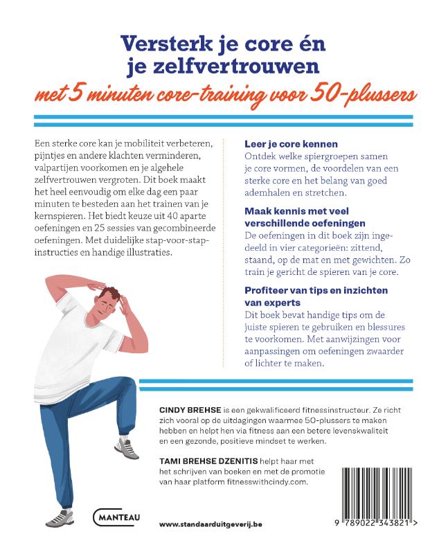 Achterkant van 5 minuten core-training voor 50-plussers