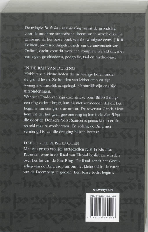 Achterkant van De reisgenoten