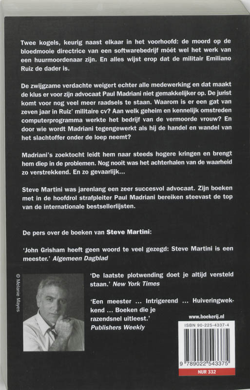 Achterkant van De afrekening