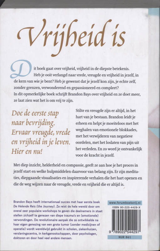 Achterkant van Vrijheid is