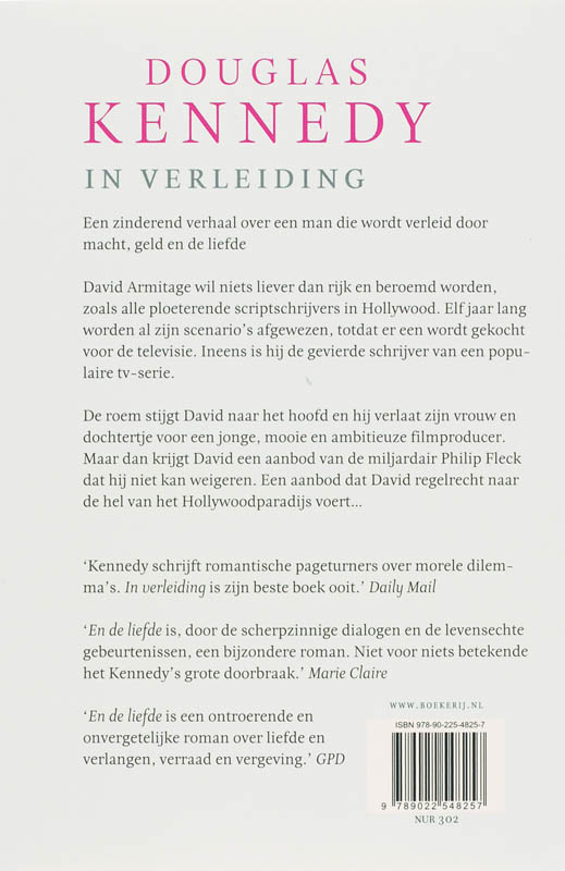 Achterkant van In verleiding