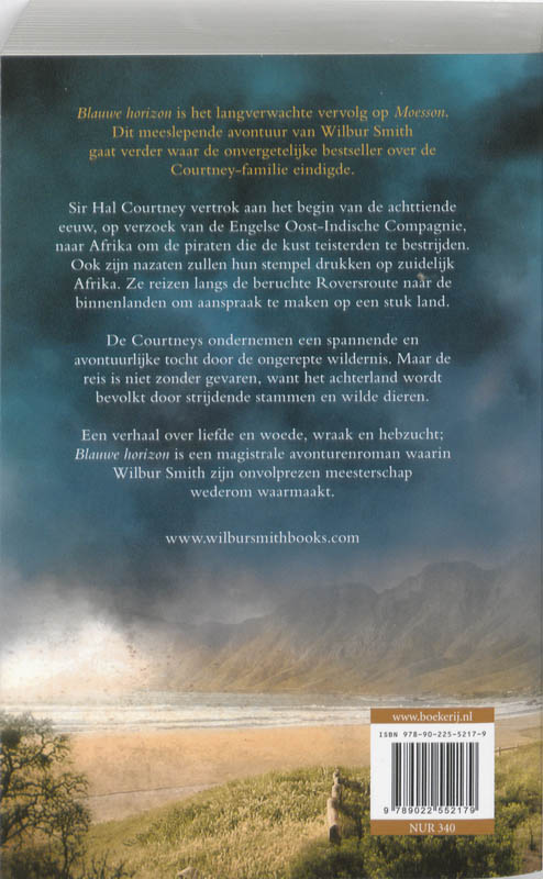 Achterkant van Blauwe horizon