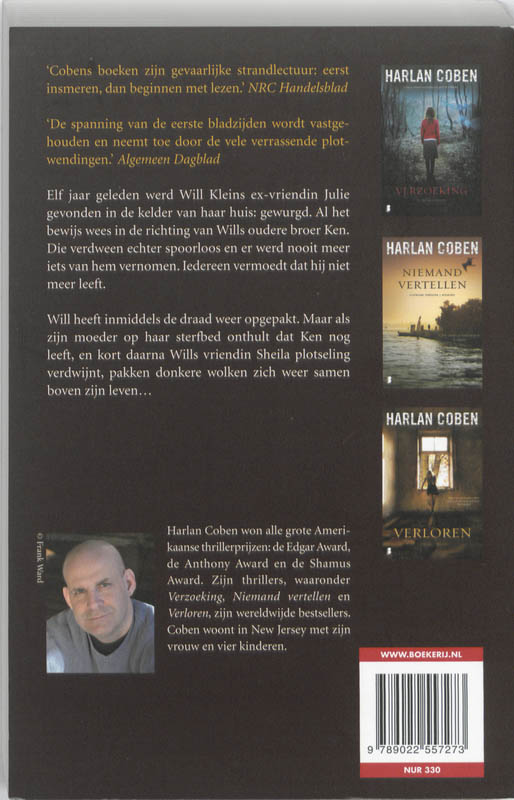 Achterkant van Spoorloos