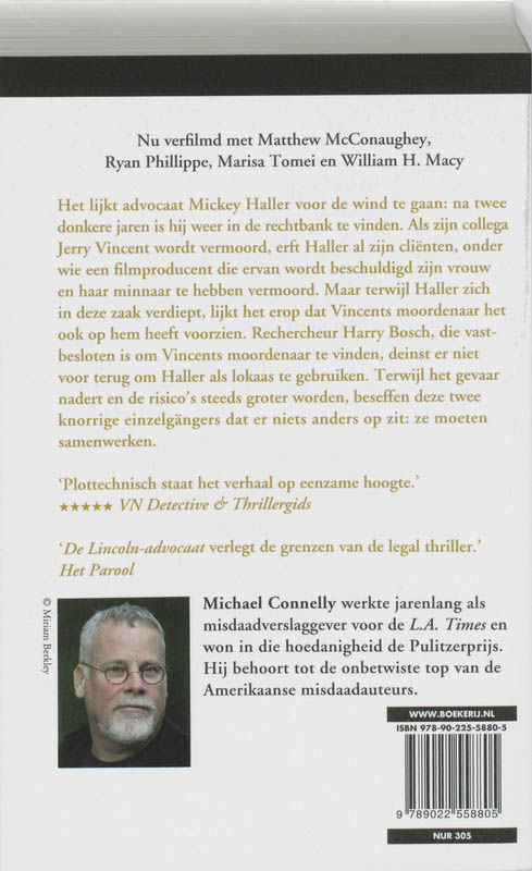 Achterkant van De Lincoln-advocaat