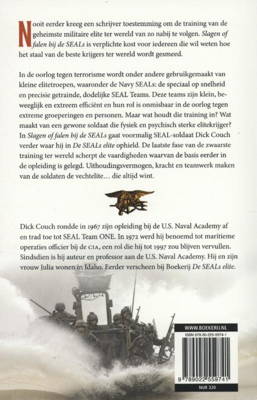 Achterkant van Slagen of falen bij de Seals