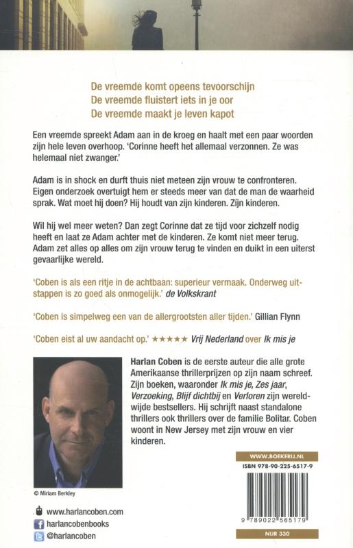Achterkant van De vreemde