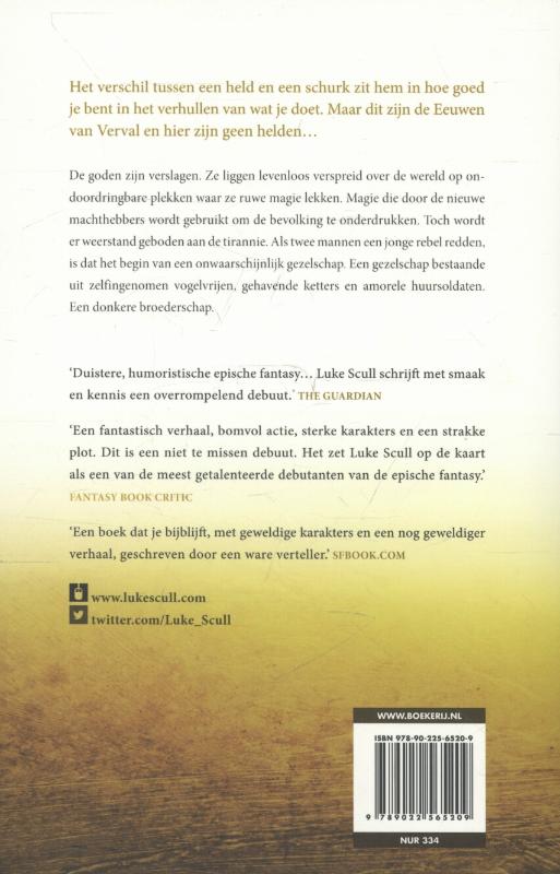 Achterkant van De donkere broederschap