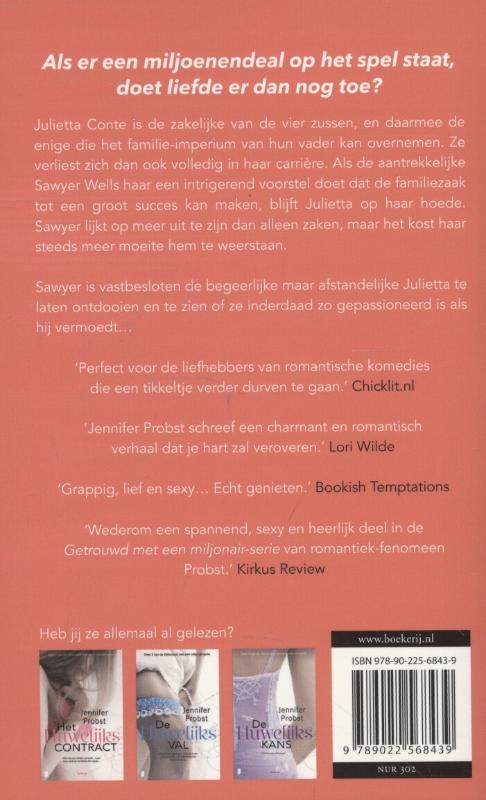 Achterkant van De huwelijksdeal