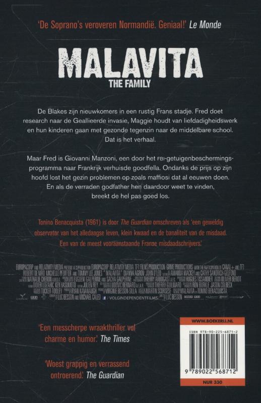 Achterkant van Malavita