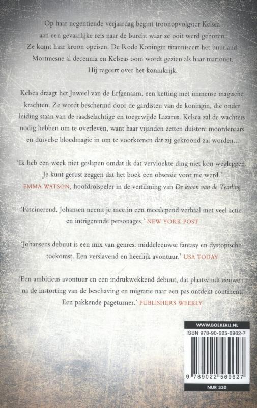 Achterkant van De kroon van de Tearling