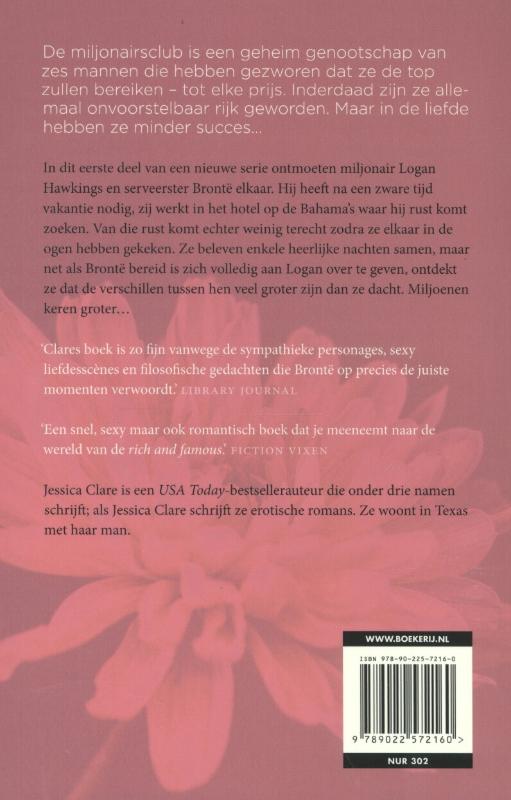 Achterkant van Gestrand met een miljonair