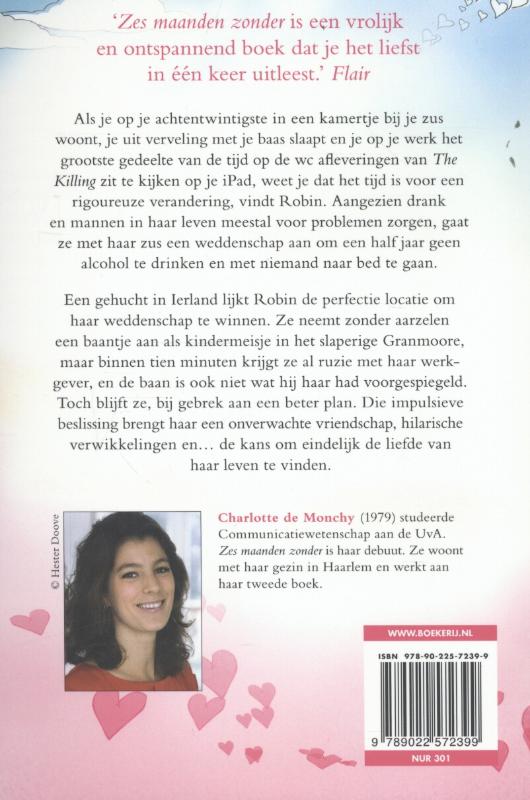 Achterkant van Zes maanden zonder