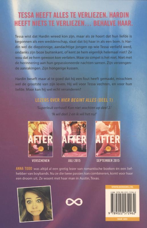 Achterkant van After 2: Je kan niet leven zonder hem