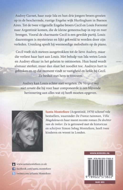 Achterkant van De vergeet mij niet-sonate