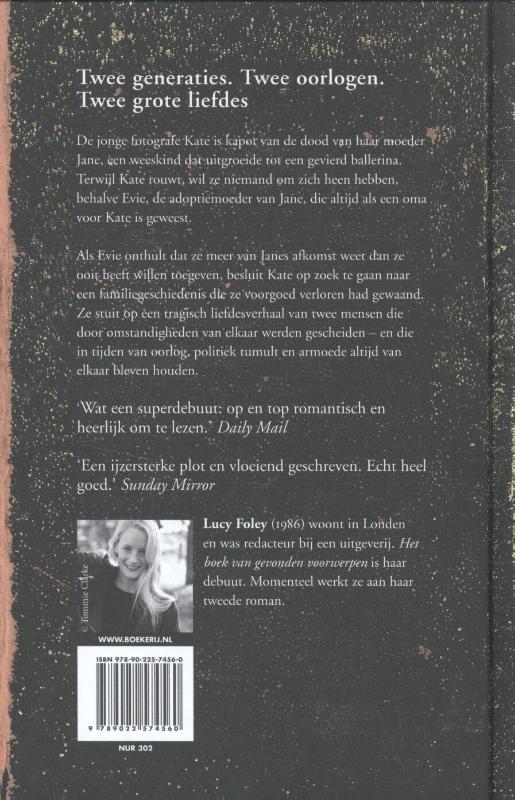 Achterkant van Het boek van gevonden voorwerpen