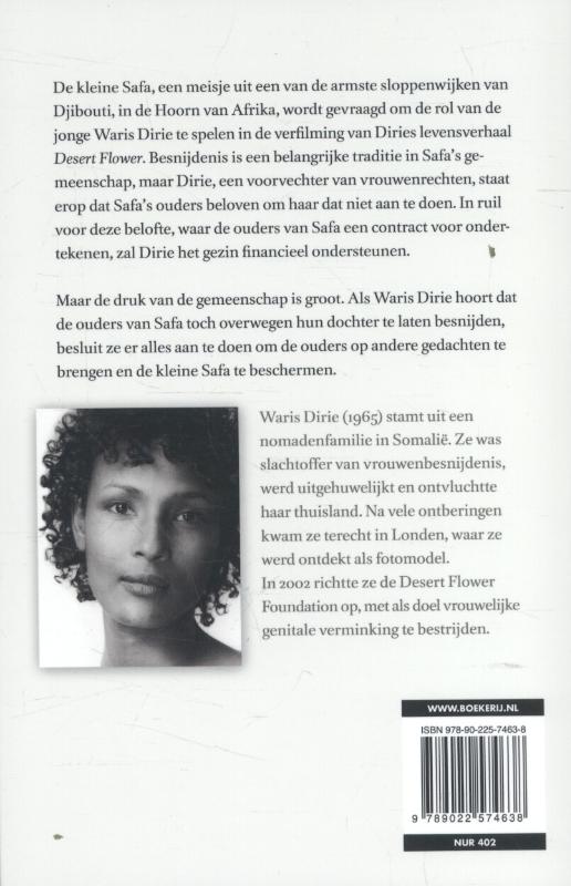Achterkant van Safa, de kleine woestijnbloem