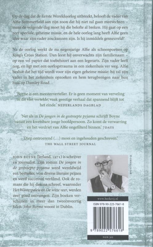 Achterkant van De jongen die zijn vader zocht