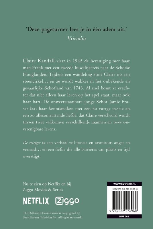 Achterkant van Outlander (de reiziger)