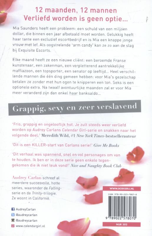 Achterkant van Nooit verliefd worden - januari/februari/maart