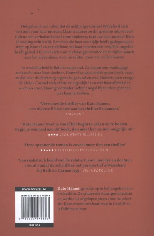Achterkant van Het meisje in de rode jas