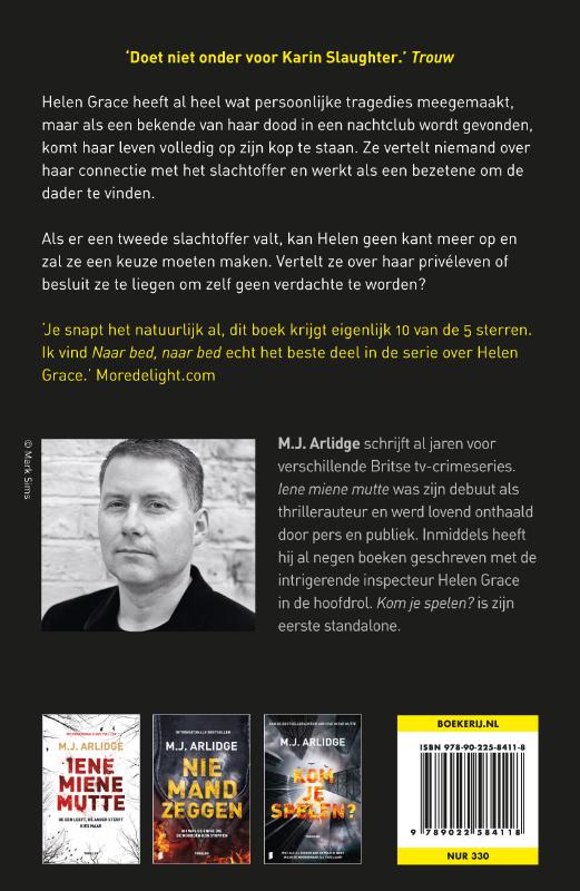 Achterkant van Naar bed, naar bed