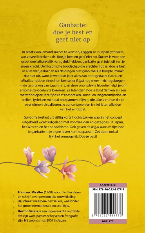 Achterkant van Ganbatte