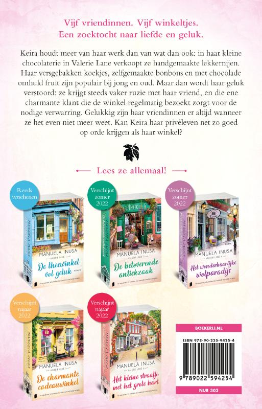 Achterkant van De chocolaterie van je dromen