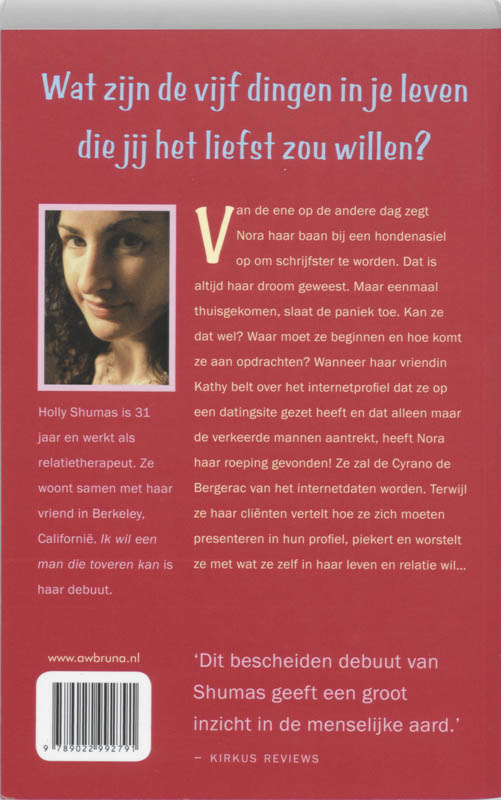 Achterkant van Ik wil een man die toveren kan