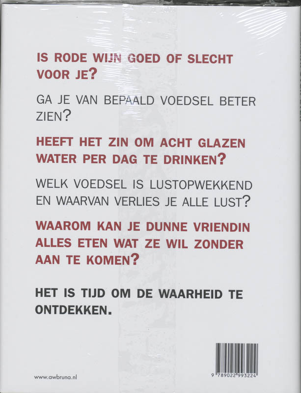 Achterkant van The truth about food