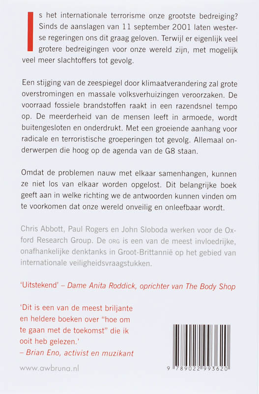 Achterkant van Het kleine boek over de grote bedreigingen voor onze wereld!