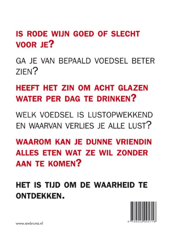 Achterkant van The truth about food